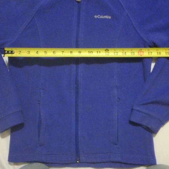 Purple Columbia Fleece Full Zip Jacket 14/16 - Picture 2 of 6